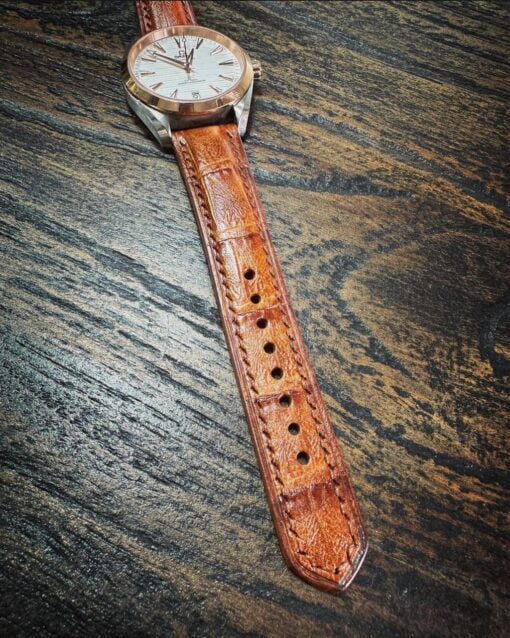 Mystery exclusives crocodile embossed watch strap 13