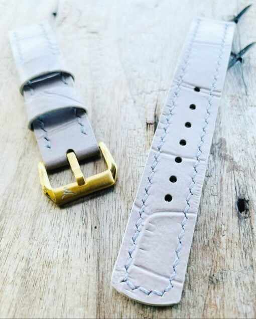 Mystery exclusives crocodile embossed watch strap 2