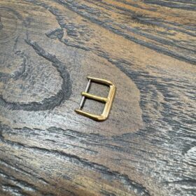 Mystery exclusives brushed finished gold slim buckle 0